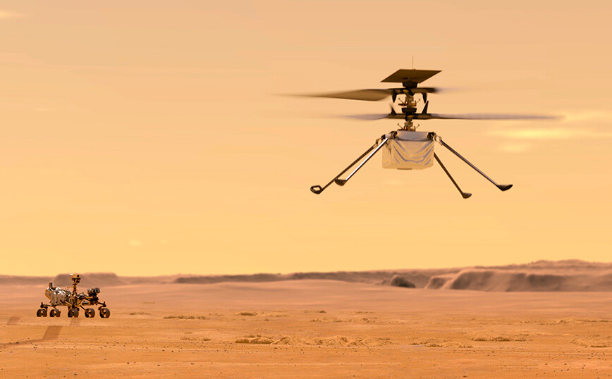 Το ελικόπτερο της NASA επιβίωσε στην πρώτη του νύχτα στον Άρη με -90 βαθμούς Κελσίου