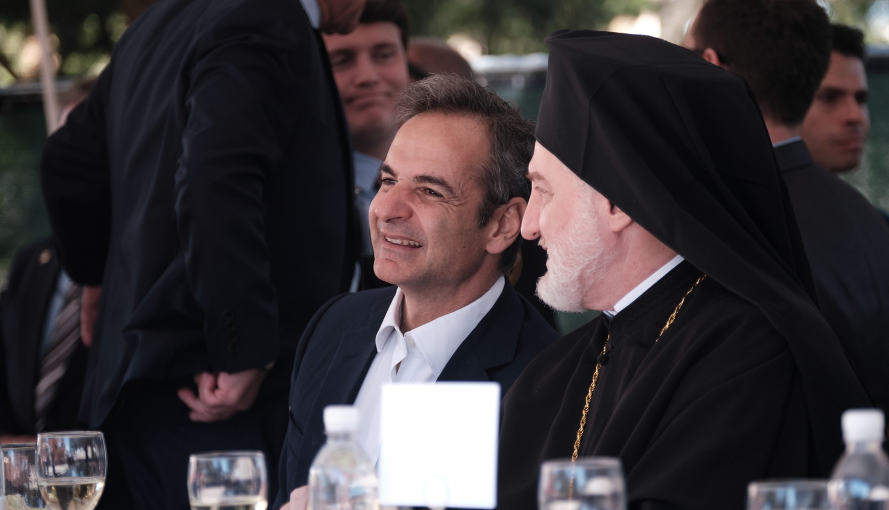 ΟΗΕ: Συνάντηση Κυριάκου Μητσοτάκη – Αρχιεπισκόπου Ελπιδοφόρου