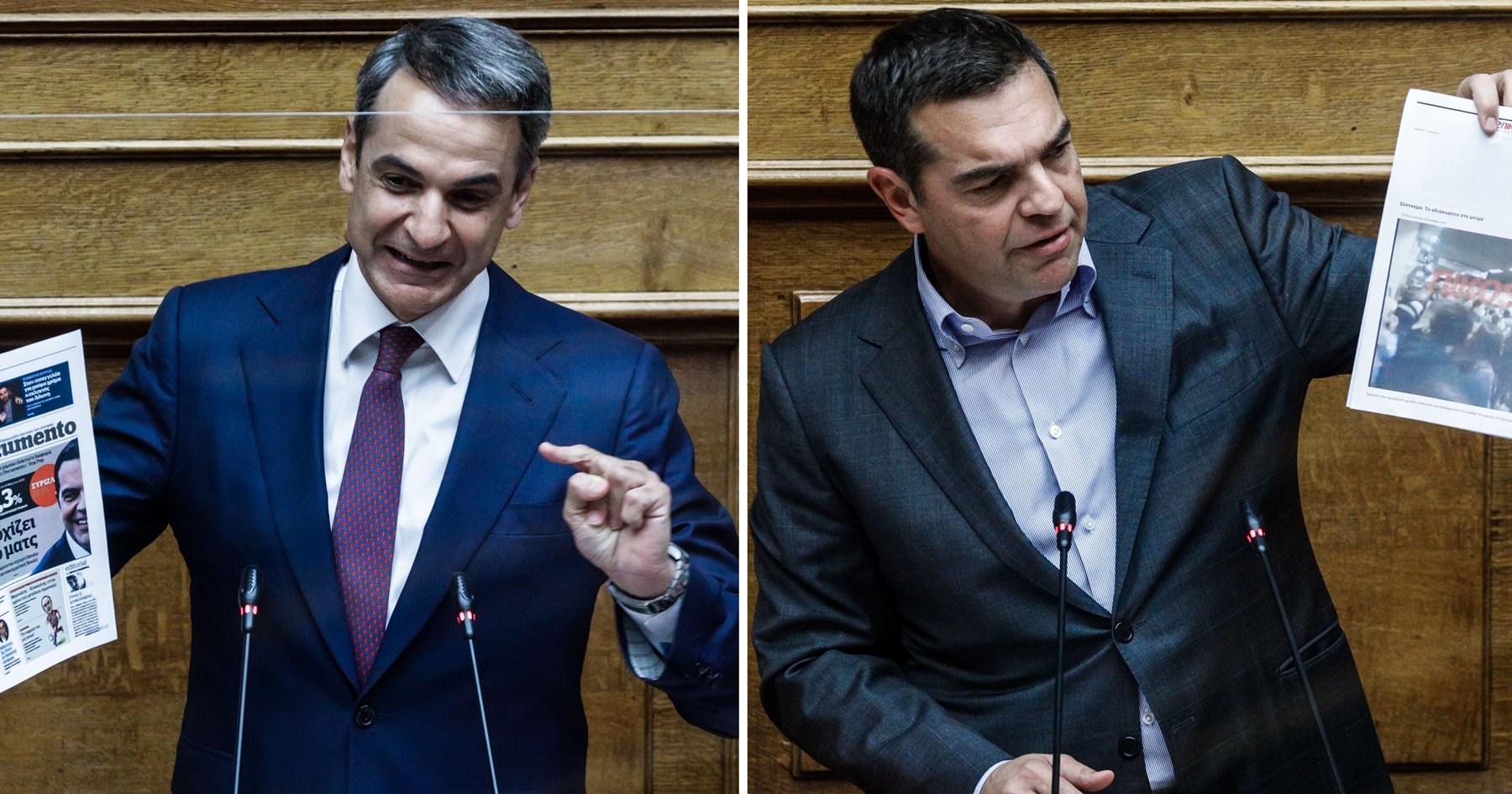 «Μετωπική» Τσίπρα – Μητσοτάκη: Αιχμή οι εμβολιασμοί και η διαχείριση της πανδημίας