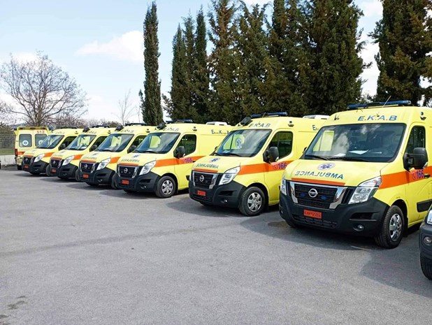 Με 10 νέα ασθενοφόρα ενισχύεται ο στόλος του ΕΚΑΒ Θεσσαλίας