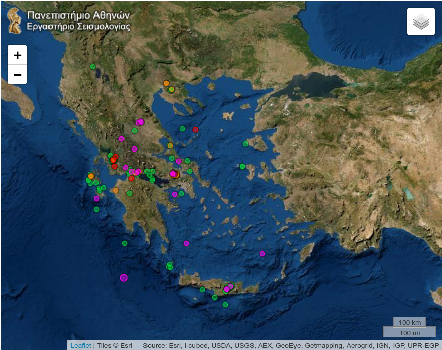 Σεισμική δόνηση 4,2 βαθμών στον θαλάσσιο χώρο νότια της Πελοποννήσου