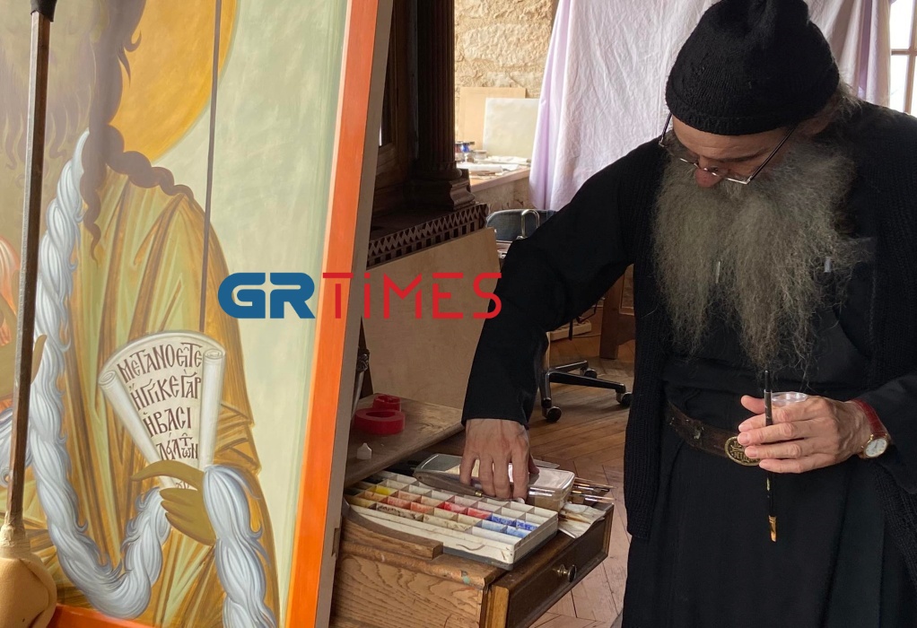 Άγιον Όρος: Λαρισαίος μοναχός με αγιογραφήσεις που είναι γνωστές μέχρι και την Νέα Υόρκη (ΒΙΝΤΕΟ)