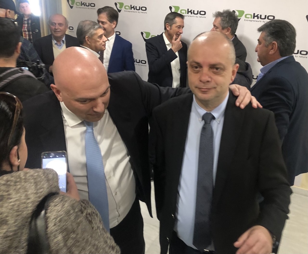 Χρήστος Καπετάνος στην υπογραφή του Μνημονίου του πρώτου πλωτού φωτοβολταικού πάρκου