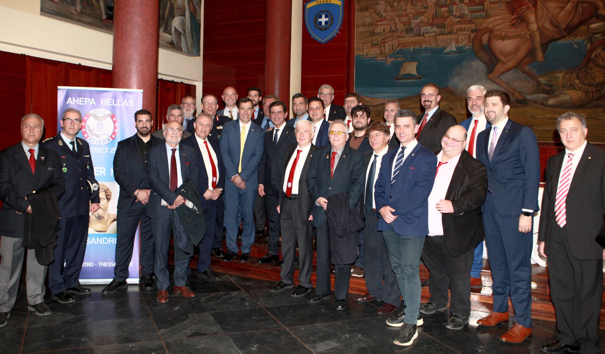 Ο Ανώτατος πρόεδρος της AHEPA Jimmy Kokotasστη Θεσσαλονίκη σε συνάντηση γνωριμίας για το έργο της οργάνωσης