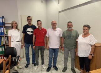 Συνάντηση του υποψήφιου δημάρχου Σ.Α. Αμάρι με το Δ.Σ. του Εμπορικού Συλλόγου Τυρνάβου