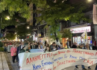 ΜΕΓΑΛΗ ΣΥΓΚΕΝΤΡΩΣΗ ΑΛΛΗΛΕΓΓΥΗΣ ΣΤΟΝ ΠΑΛΑΙΣΤΙΝΙΑΚΟ ΛΑΟ ΠΡΑΓΜΑΤΟΠΟΙΗΘΗΚΕ ΣΤΗ ΛΑΡΙΣΑ (ΦΩΤΟ-ΒΙΝΤΕΟ)