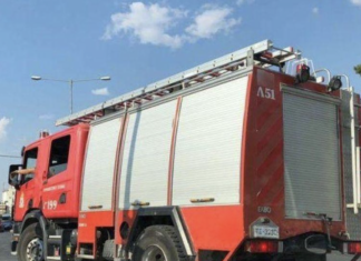 Λάρισα: Φορτηγό πήρε φωτιά στον κόμβο Νίκαιας
