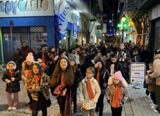 «Μαγική νύχτα»: Χριστουγεννιάτικη ατμόσφαιρα στην Ελασσόνα (ΦΩΤΟ)