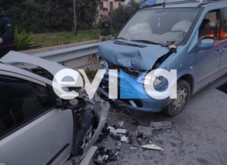 Σοβαρό τροχαίο ατύχημα με δύο νεαρούς τραυματίες – Διαλύθηκαν τα αυτοκίνητα