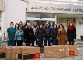 Δωρεά τηλεοράσεις στο Γηροκομείο Λάρισας