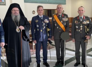 Στην αλλαγή ηγεσίας του αρχηγείου του ΓΕΑ ο Μητροπολίτης Λαρίσης & Τυρνάβου