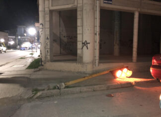 Το… ξαπλωμένο φανάρι στον Τύρναβο – ΦΩΤΟ