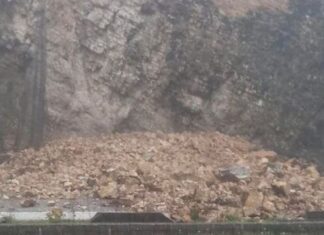 Ιωάννινα: Μεγάλη κατολίσθηση στην Εθνική Οδό στο ύψος της Ασφάκας