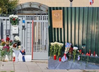 Μακελειό στη Μόσχα: Λουλούδια έξω από τη Ρωσική Πρεσβεία στην Αθήνα – Ανοίγει ηλεκτρονικό βιβλίο συλλυπητηρίων