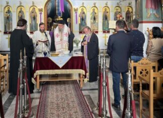 Ευχέλαιο στο Ομόλιο Λάρισας τέλεσε ο Μητροπολίτης Ιερώνυμος
