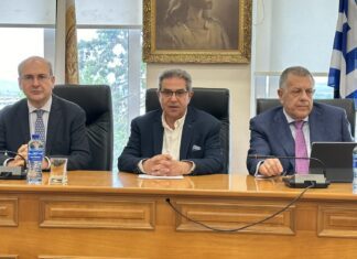 Στο Δημαρχείο Φαρσάλων ο Υπουργός Οικονομικών Κ. Χατζηδάκης και ο Υφυπουργός Υποδομών Ν. Ταχιάος