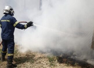 Συναγερμός στην Πυροσβεστική για φωτιά έξω από την Λάρισα