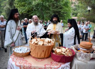 Πλήθος κόσμου στην Ιερά Μονή Αγίων Αναργύρων Αγιάς