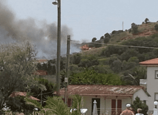 Φωτιά στον Αγιόκαμπο Λάρισας – Μεγάλη επιχείρηση της Πυροσβεστικής