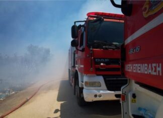 Λάρισα: Στο πόδι η Πυροσβεστική για 3 φωτιές στην περιοχή