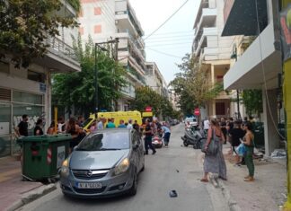 Λάρισα: Τροχαίο στο κέντρο της πόλης – Τραυματίστηκαν δύο άτομα (ΦΩΤΟ)