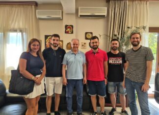Στον Δήμαρχο Τεμπών το νεοεκλεγέν Διοικητικό Συμβούλιο του Εξωραϊστικού και Πολιτιστικού Συλλόγου Κρανιάς Ολύμπου