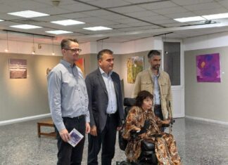 Εγκαίνια της έκθεσης της εικαστικού Ανδρονίκης Χατζηαβραάμ στο Χατζηγιάννειο (ΦΩΤΟ)