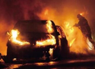 Λάρισα: Τραγωδία με νεκρό οδηγό – Απανθρακώθηκε στο αυτοκίνητό του