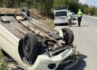 Λάρισα: Σοβαρό τροχαίο – Τούμπαρε αυτοκίνητο