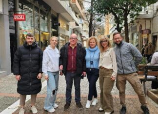 Συναντήσεις Χρήστου Γιακουβή με Κώστα Λαμπρούλη, Γιάννη Τσερέπα και περιοδεία στην αγορά της πόλης