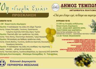 Ξεκινά η 10η Γιορτή Ελιάς Δήμου Τεμπών