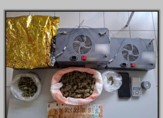 Λαρισαίος είχε περίπου μισό κιλό χασίς στο σπίτι του κι όλο τον εξοπλισμό καλλιέργειας