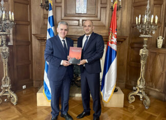 Χαρακόπουλος με νέο πρέσβη Σερβίας: Ανάγκη προστασίας των χριστιανικών μνημείων στο Κοσσυφοπέδιο