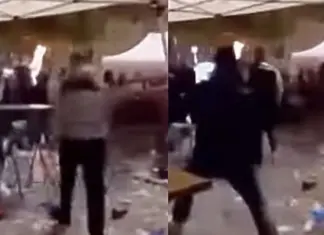Άγρια συμπλοκή μεταξύ θαμώνων καταστήματος