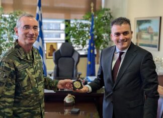Στον δήμαρχο Λαρισαίων ο νέος διοικητής της 1ης Στρατιάς