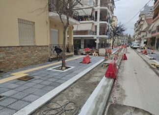 Λάρισα: Σε νέο τμήμα τα έργα της οδού Αιόλου