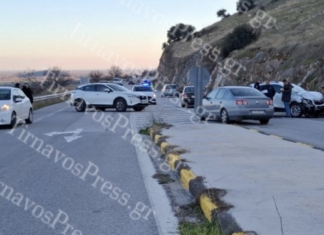 Τροχαίο με δύο τραυματίες έξω από την Λάρισα