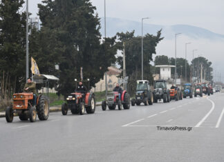 Ξεκίνησαν οι αγροτικές κινητοποιήσεις στον Τύρναβο – Τα τρακτέρ στο Οινοποιείο (βίντεο)