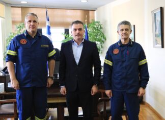 Στον δήμαρχο Λαρισαίων οι επικεφαλής του Πυροσβεστικού Σώματος Θεσσαλίας – Σε θερμό κλίμα η συνάντηση