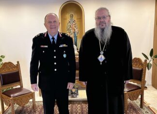 Ο νέος Γενικός Αστυνομικός Διευθυντής Περιφέρειας Θεσσαλίας στον Μητροπολίτη Ιερώνυμο