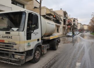 Λάρισα: Εργασίες πλύσης οδοστρώματος σ’ αυτούς τους δρόμους