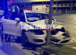 Μεθυσμένος ήταν ο οδηγός του ΙΧ που καρφώθηκε σε κολόνα τα ξημερώματα της Κυριακής στον Βόλο: – Τι είπε
