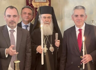 Στα Ιεροσόλυμα για το Άγιο Φως ο Μάξιμος Χαρακόπουλος