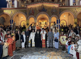 Λάρισα: Ο μεθέορτος Εσπερινός και η Λιτανεία του Αγίου Γεωργίου – ΦΩΤΟ