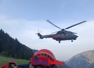 Διάσωση πολυτραυματία στον Όλυμπο – Δείτε βίντεο με το ελικόπτερο σε υψόμετρο 2.000 υψόμετρο