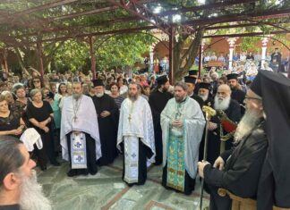 «Απόβαση» 1000 Λαρισαίων προσκυνητών στη Μονή Αγάθωνος – ΦΩΤΟ