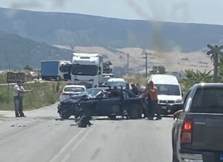 Τροχαίο με τραυματισμό στον δρόμο Λάρισας – Φαρσάλων (ΦΩΤΟ)