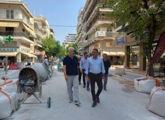 Λάρισα: Μαμάκος στα εργα της Ανθίμου Γαζή: στόχος της Δημοτικής Αρχής η βελτίωση της καθημερινότητας των πολιτών (ΦΩΤΟ)