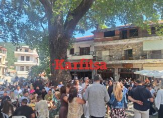«Βούλιαξε» το Λιβάδι Ελασσόνας για τον Δεκαπενταύγουστο – Μεγάλο γλέντι κάτω από τον αιωνόβιο πλάτανο (ΦΩΤΟ – ΒΙΝΤΕΟ)
