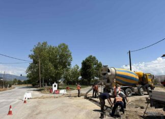 Έργα συλλογής ομβρίων στον Βρυότοπο Tυρνάβου